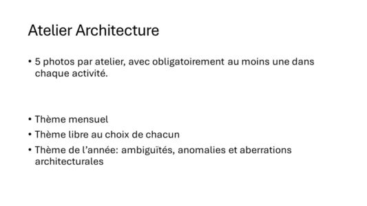 Atelier architecture, N&B par Tiago